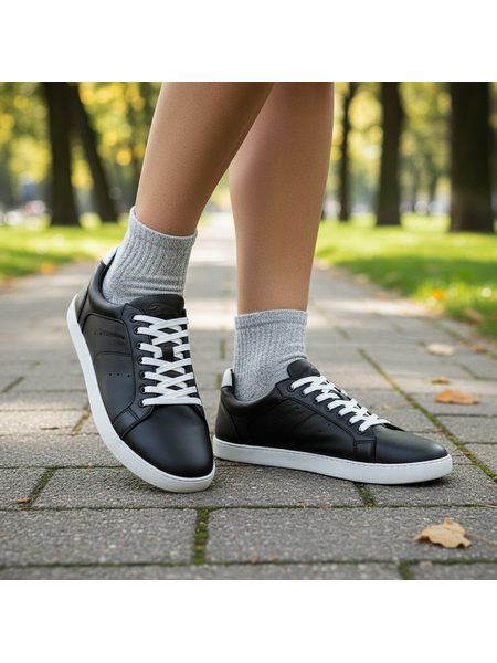 Barefoot Tenisky GROUNDIES® Universe Černo Bílé