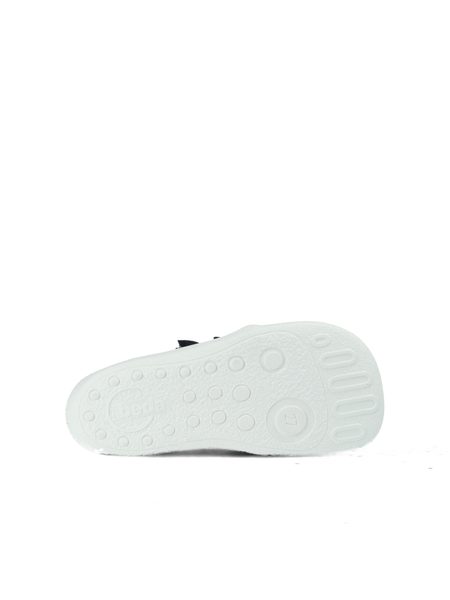 BEDA TENISKY BF 0001/TEX/W/D LUCAS White Black | Dětské barefoot tenisky