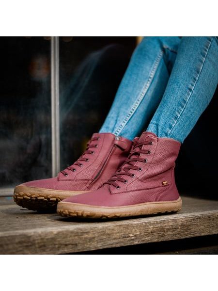 FRODDO VYŠŠÍ KOŽENÉ Zimní Bordeaux 7