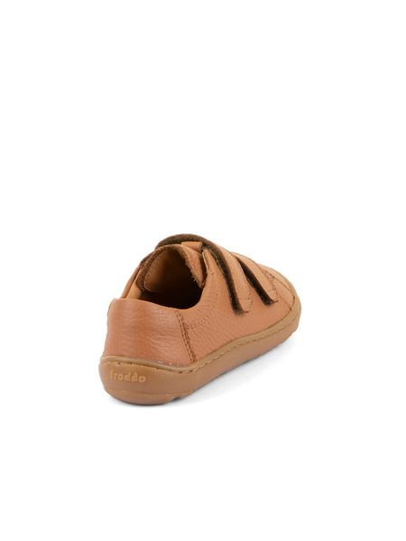 FRODDO TENISKY BAZE LEATHER D-VELCRO Cognac | Dětské barefoot tenisky
