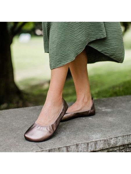 SHAPEN BALERÍNKY TULIP III Regular Rose Gold | Dámské barefoot baleríny