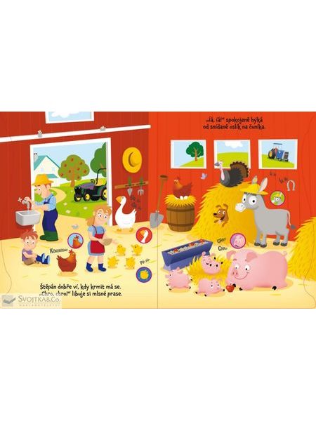 DĚTSKÁ KNIHA PRVNÍ SLŮVKA Veselý statek