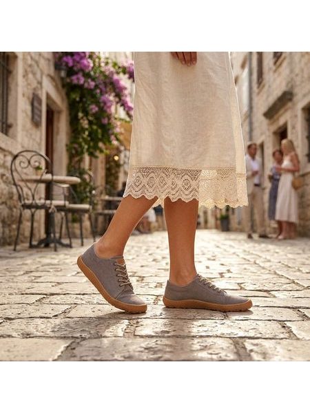 Barefoot Tenisky FRODDO SNEAKER BOTANIQ LACES grey+
