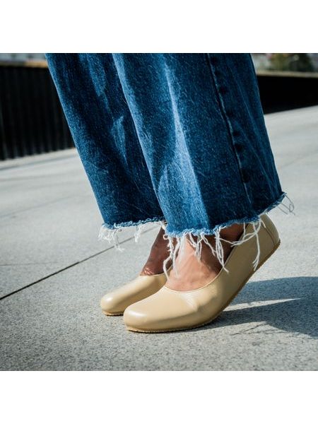 ANGLES ANTIOPA Beige | Dámské barefoot baleríny