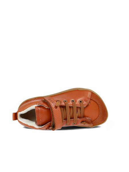 CRAVE BERGEN WINTER 2.0 Cognac | Dětské zimní zateplené barefoot boty