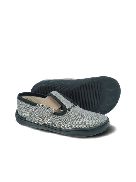 PEGRES PAPUČKY SBF 10F Textilní Černá | Dětské barefoot přezůvky