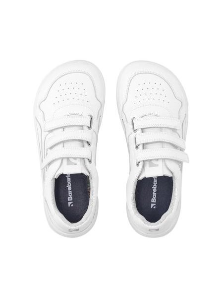 Barefoot sneakers voor dames en heren Barebarics Zing Velcro wit