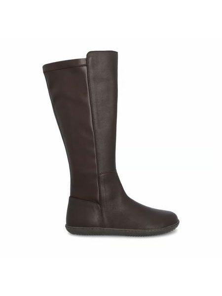 Dámské Barefoot Kozačky GROUNDIES® Mona Stretch Hnědé