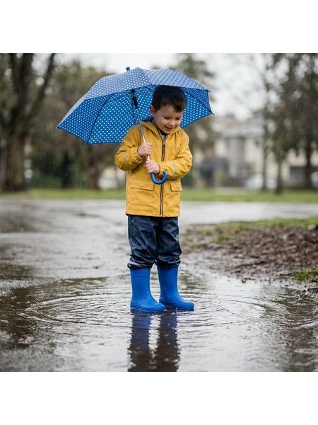 RAYVE MONSOON Blue | Dětské barefoot holínky