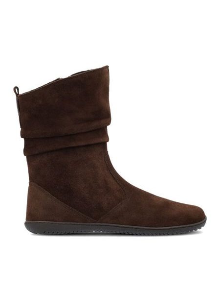 Dámské Barefoot Kozačky GROUNDIES® Odessa Tmavě Hnědé