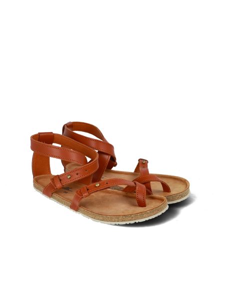 AYLLA BAREFOOT SANDÁLY SULLA Cognac |2