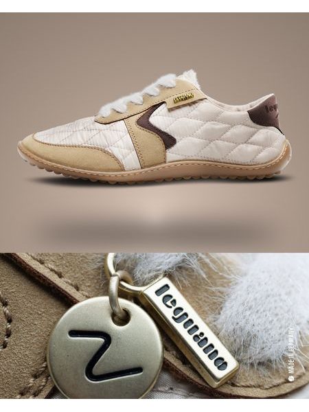 Barefoot Tenisky LEGUANO Nightstep Cosy krémové