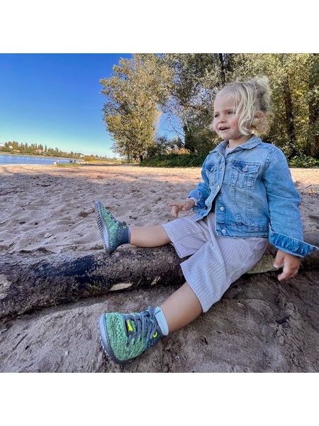 LEGUANO LEGUANITO GO Kiwi | Dětské barefoot tenisky 5