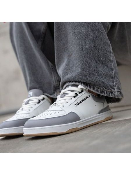 Barfodssneakers BAREBARICS WAVE hvid/grå