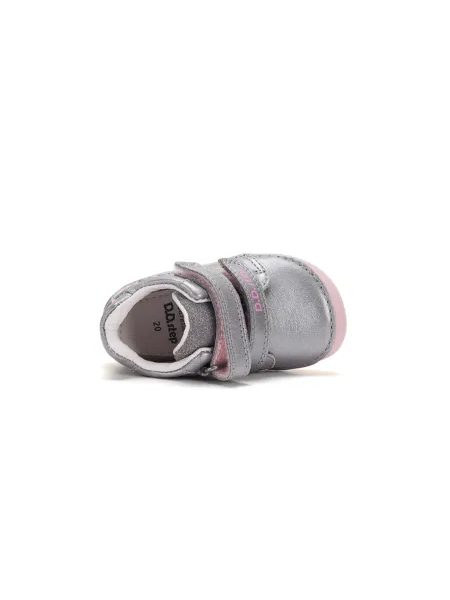 Dětské barefoot tenisky D.D.STEP S070-62332 Stříbrné