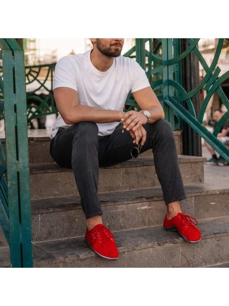 LEGUANO AKTIV Red | Barefoot tenisky