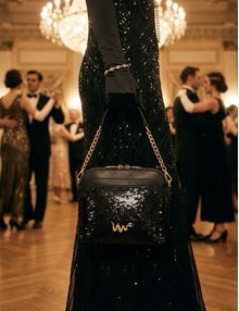 Fossy Sequin Mini Black