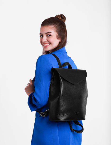 Joanna Leather Black