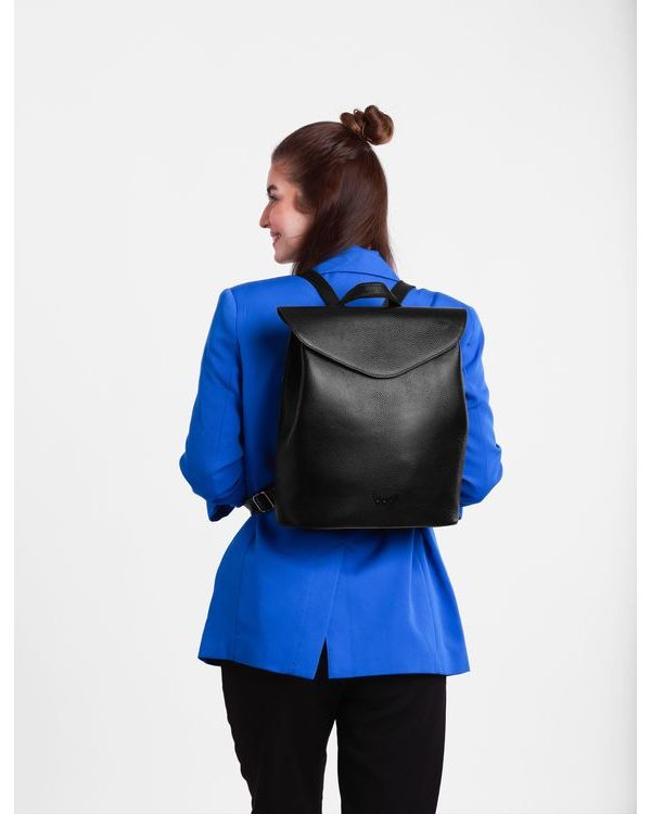 Joanna Leather Black