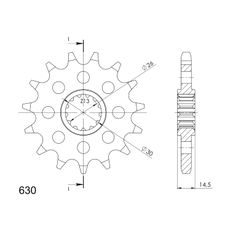 Ritzel SUPERSPROX CST-330:15 15T, 630