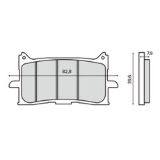 Bremsbeläge RMS 225103490 hinten organic
