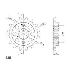 Ritzel SUPERSPROX CST-314:15 15T, 525
