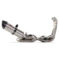 Auspuff komplett 4x2x1 MIVV SUONO R.HO.0002.S8 Ganz aus Titan / Carbondeckel