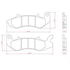 Bremsbeläge RMS 225103840 organic