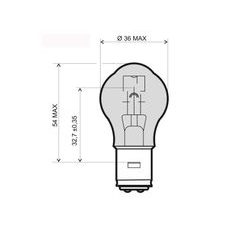 Lamp RMS 246510345 BA20D 6V 25/25W