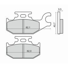 Bremsbeläge RMS 225102870 organic
