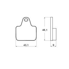 Bremsbeläge ACCOSSATO AGPA134 EV1