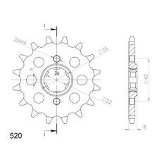 Ritzel SUPERSPROX CST-281:13 13T, 520