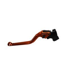 Clutch Lever ACCOSSATO fixed CNC-worked aluminium, orange