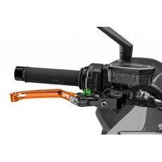 Bremsehebel ohne Adapter PUIG 4.0 4110TV foldable orange/green