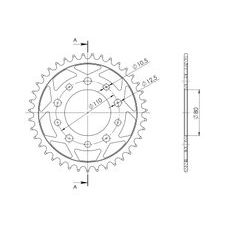 Ketten Rad SUPERSPROX RFE-1333:39-BLK schwarz 39T, 520