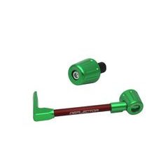 Lever guard ACCOSSATO with red hose and joint left, aluminium