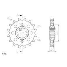 Ritzel SUPERSPROX CST-339:16 16T, 530