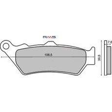 Bremsbeläge RMS 225101010 organic