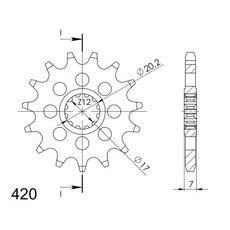 Ritzel SUPERSPROX CST-1120:15 15T, 420