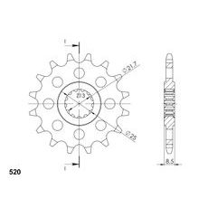Ritzel SUPERSPROX CST-578:15 15T, 520