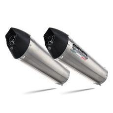 Dual slip-on exhaust GPR NEW GRAND PRIX EVO TITANIUM BMW.50.GPAN.TO Brushed Titanium including removable db killers and link pipes