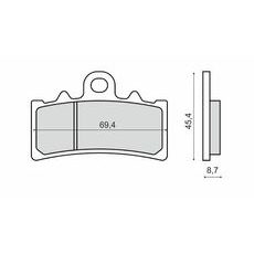 Bremsbeläge RMS 225103310 organic