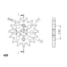 Ritzel SUPERSPROX CST-274:15 15T, 428