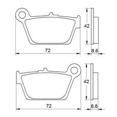 Bremsbeläge ACCOSSATO AGPP188 ST