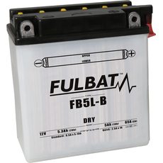 Konventionelle Motorradbatterie (mit Säurepackung) FULBAT FB5L-B (YB5L-B) Acid pack included