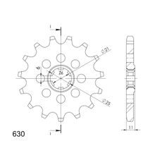 Ritzel SUPERSPROX CST-331:14 14T, 630