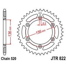 Ketten Rad JT JTR 822-53 53T, 520