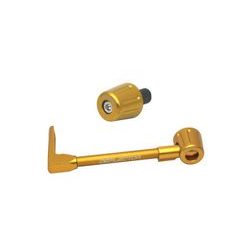 Lever guard ACCOSSATO with gold hose and joint left, aluminium