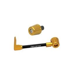 Lever guard ACCOSSATO with black hose and joint left, aluminium