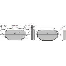Bremsbeläge RMS 225102710 organic